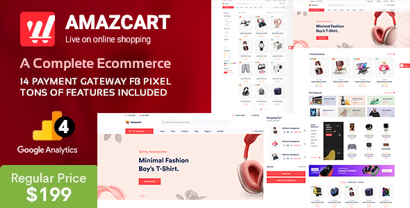 Buy AmazCart Laravel E-commerce