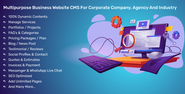 Multipurpose Business Website CMS For