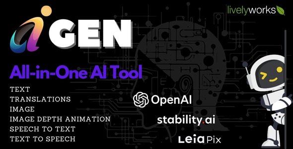 AiGen - Ultimate All-in-One AI Generation Tool for Content, Automation & More